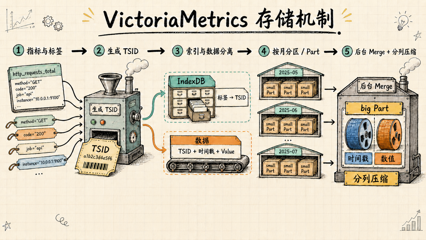 VictoriaMetrics 存储机制逻辑分析